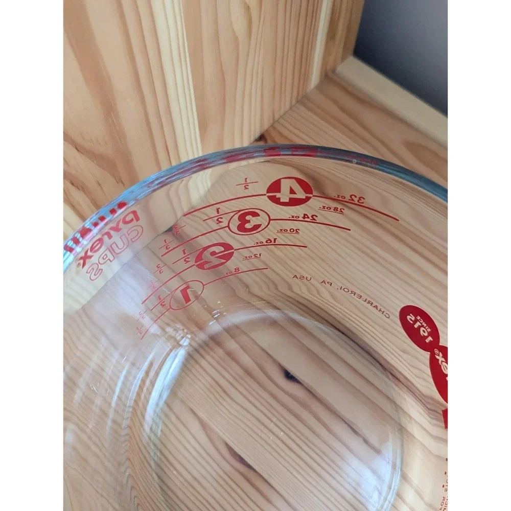 Pyrex 4-Cup Glass Measuring Cup 100‎ Year Anniversary - Clean! Made in USA
